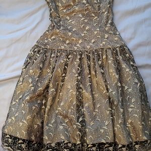 Strapless prom or cocktail dress